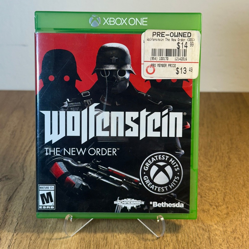 Bethesda Wolfenstein The New Order Xbox One Green Good First Person Shooter